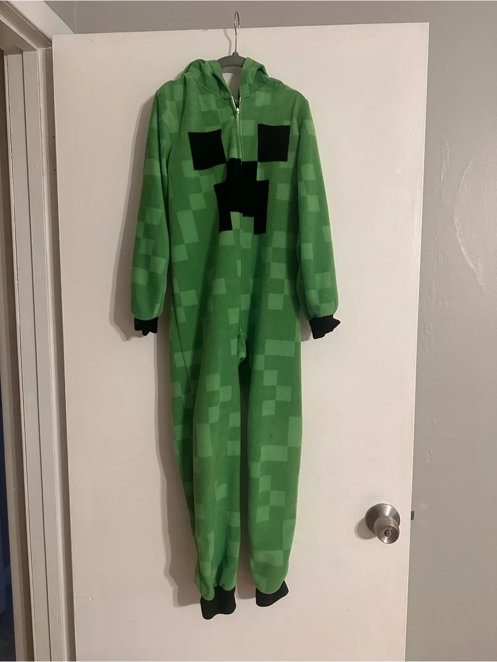 Minecraft Creeper Kids Halloween Onesie Costume - Size Small (8)